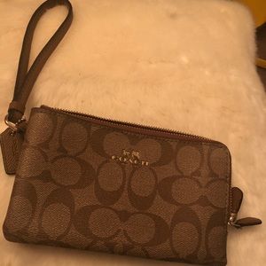 Coach Double Zip Wristlet